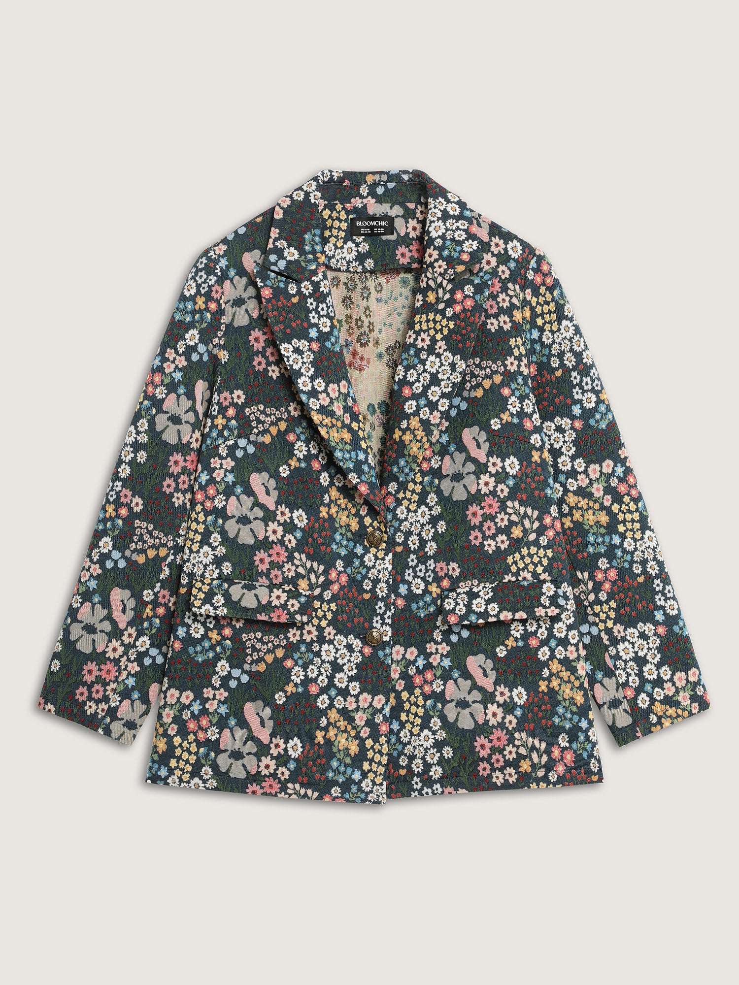 Yarn Dyed Jacquard Colorful Blazer