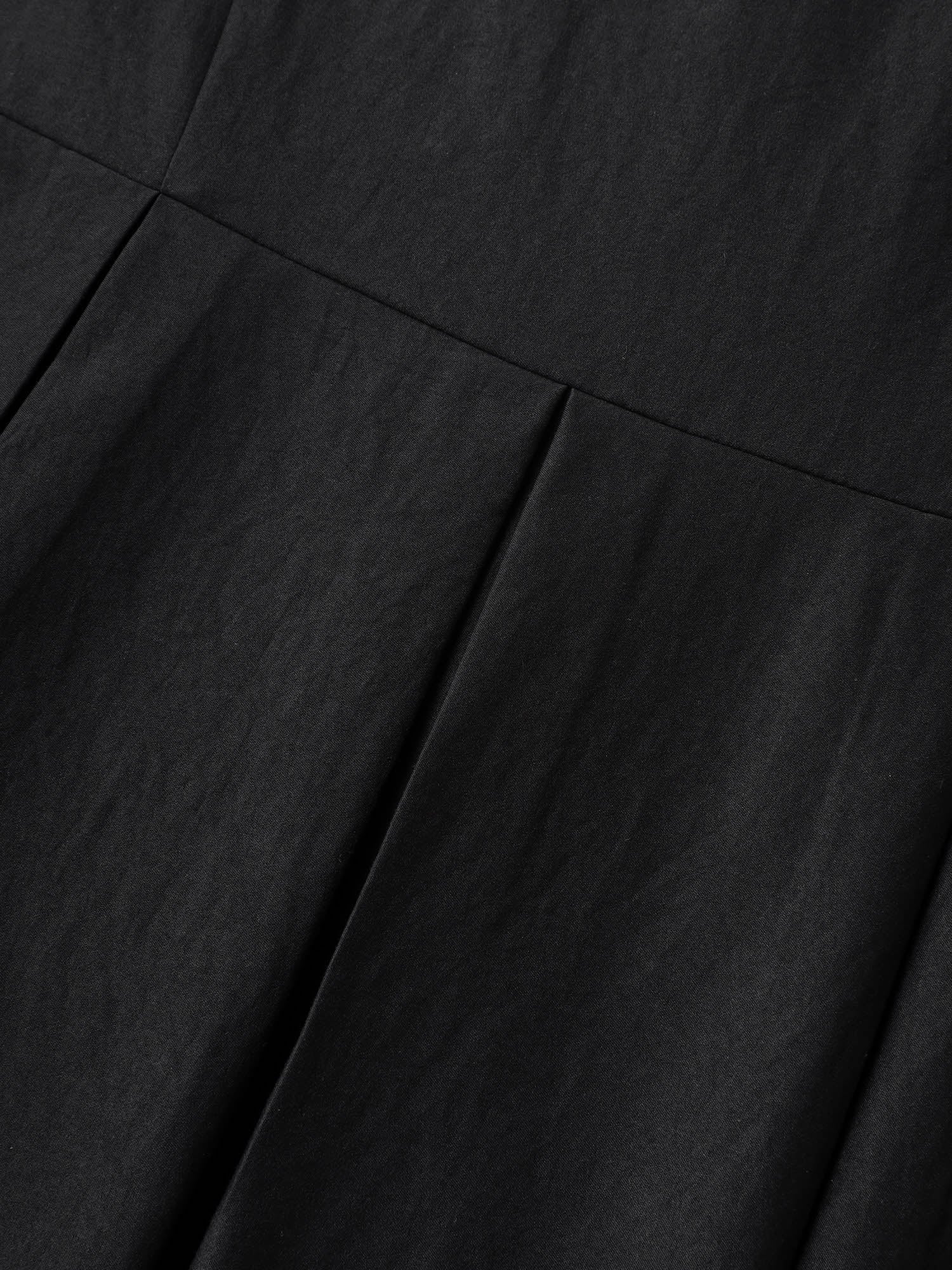 Classic Woven Inner Pleated Midi Dress