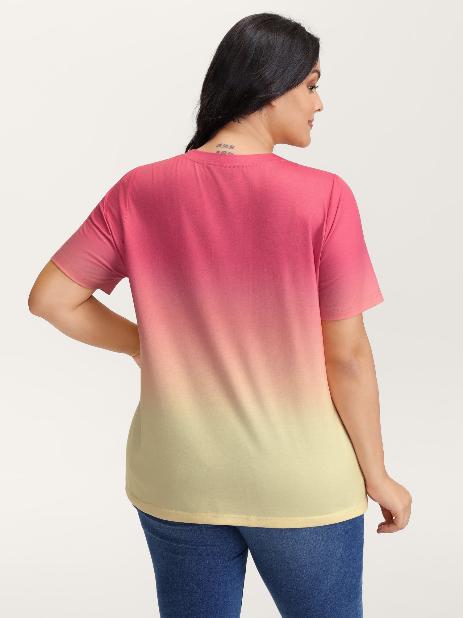 Supersoft Tie-Dye Gradient Graphic T-Shirt