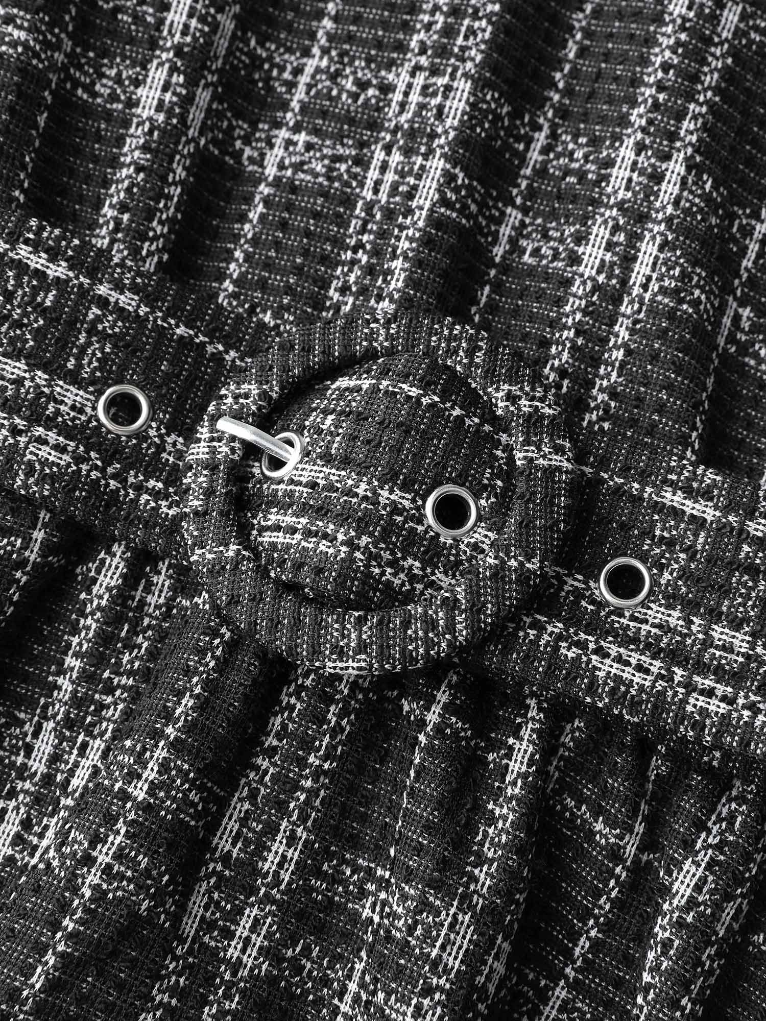 Stretchy Textured Tiered Mini Dress