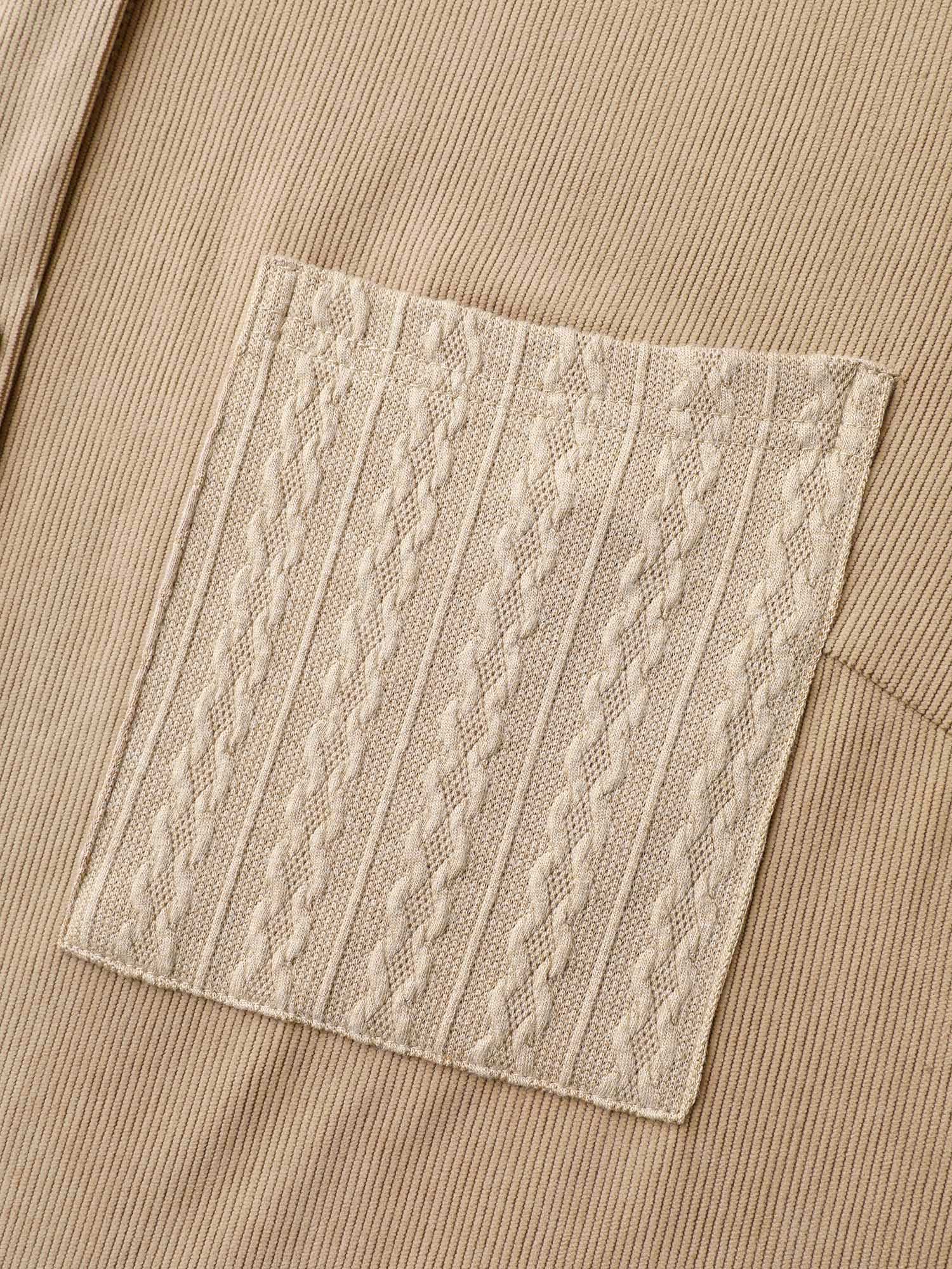 High-Low Hem Color Contrast Jacket