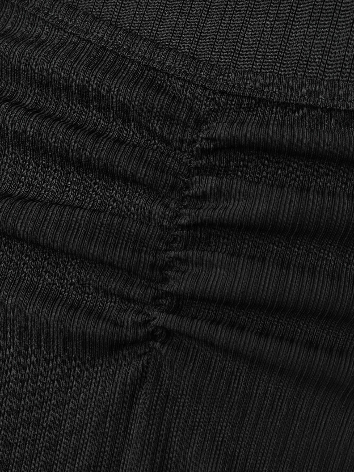 Textured Spliced Floral Sleeves Top