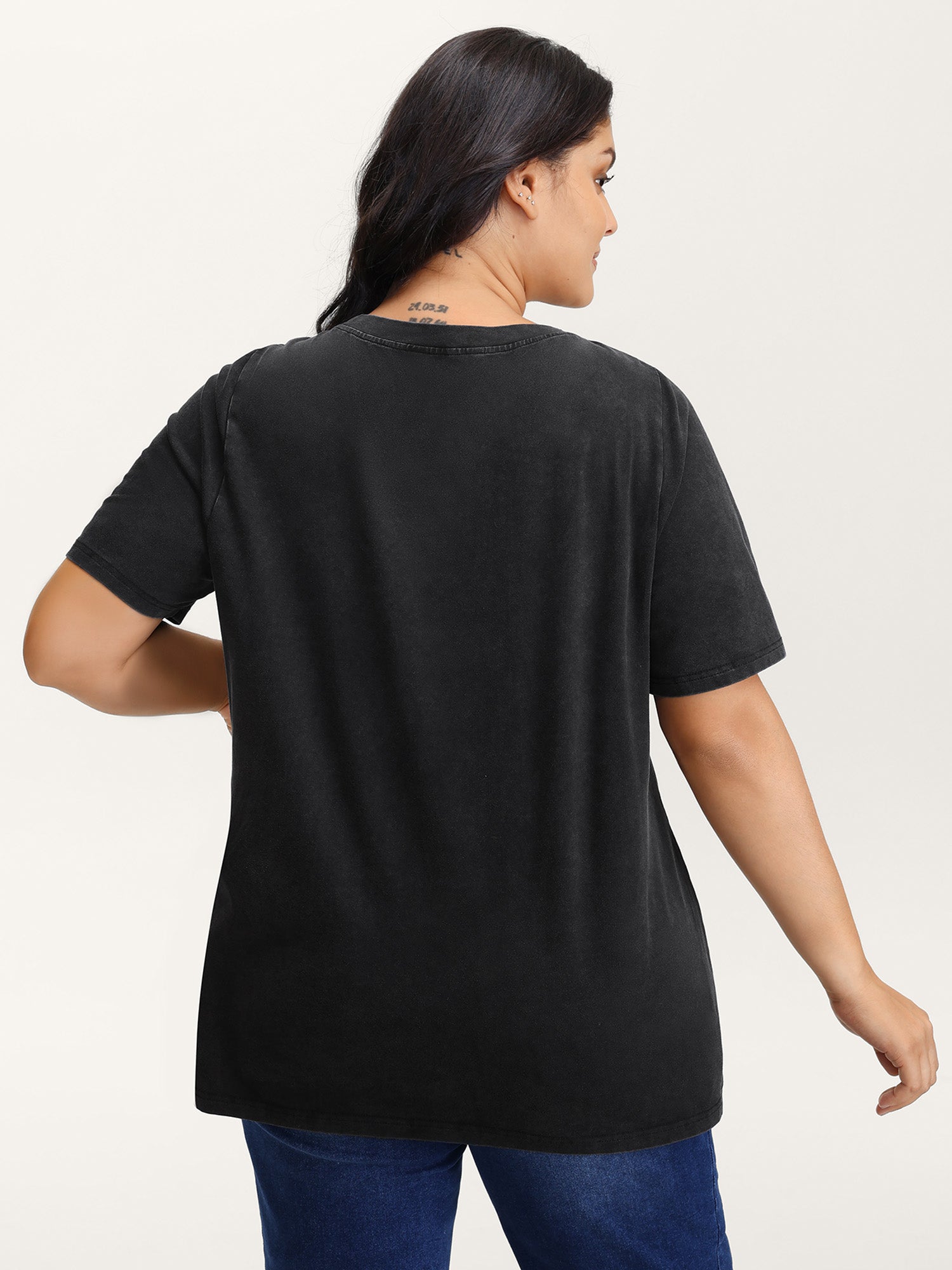 Pure Cotton Astronomer Cat Print T-Shirt