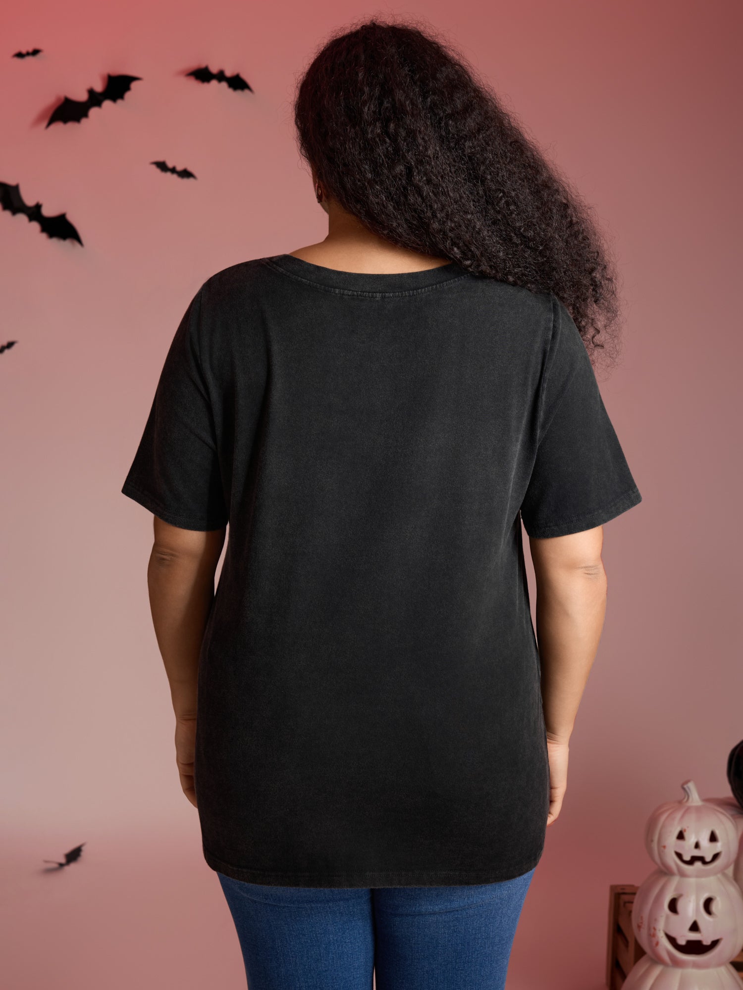 Dancing Skeletons Printed Crew Neck T-shirt