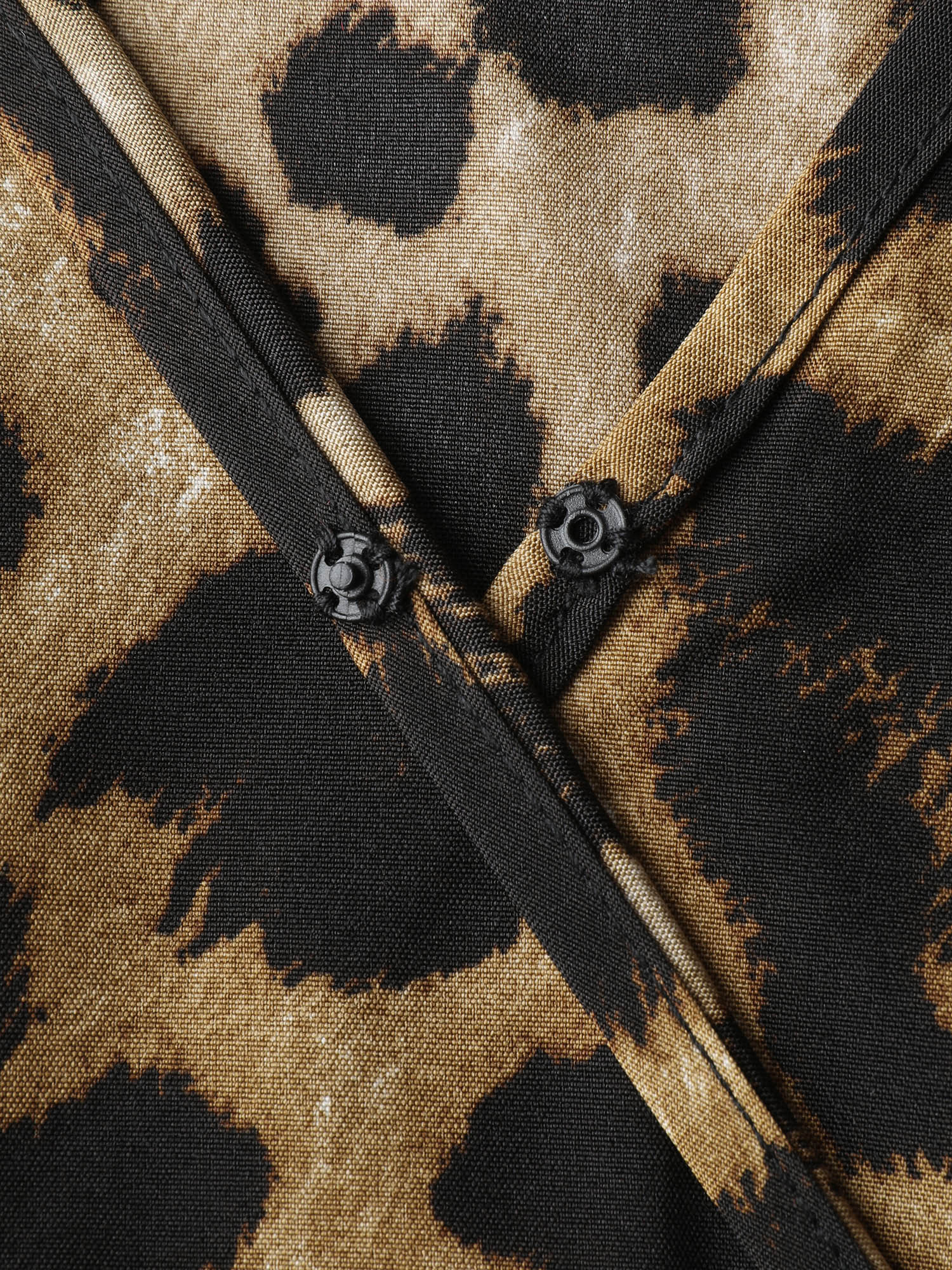 Leopard Print Shirred Waist Blouse