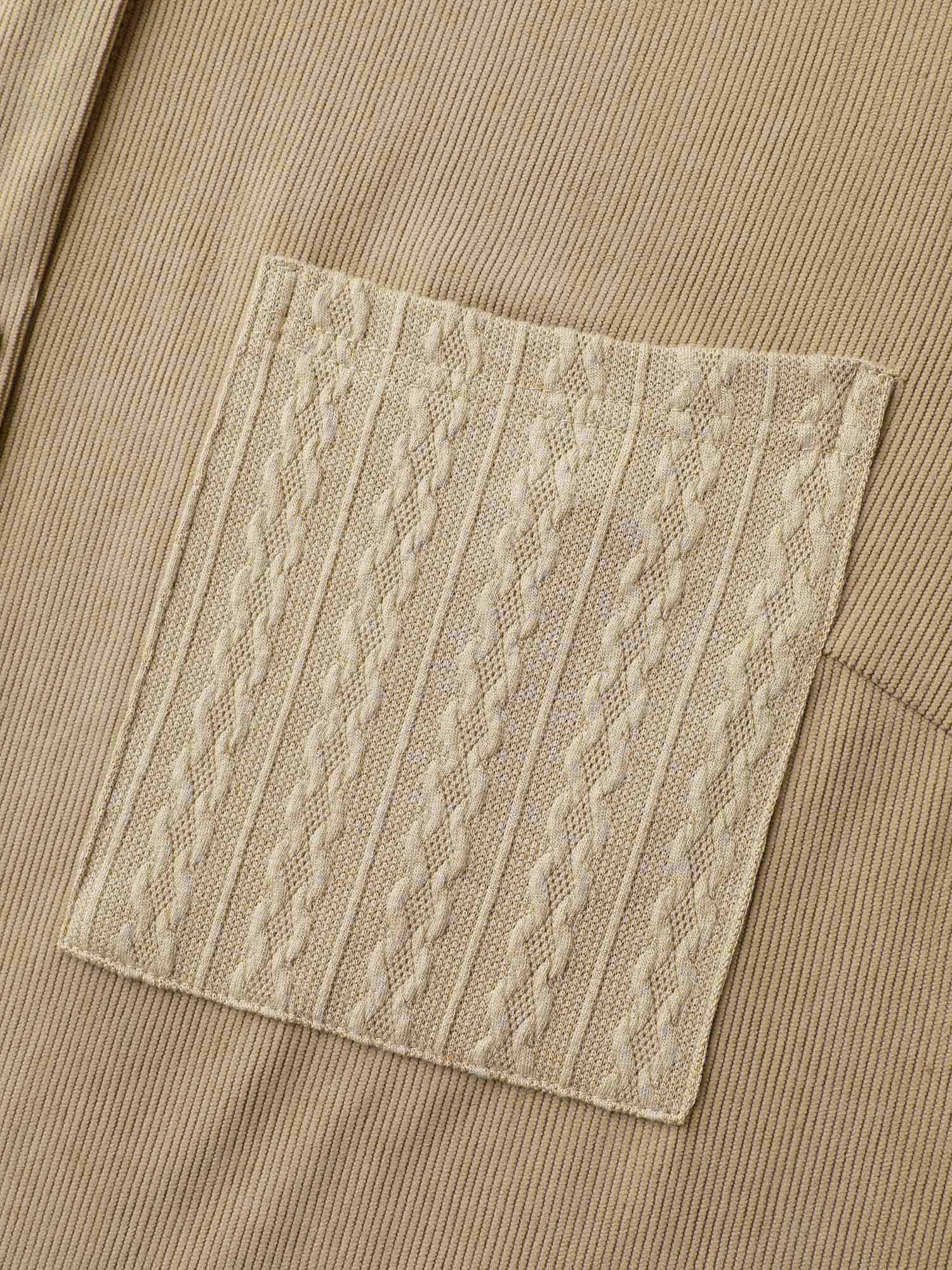 High-Low Hem Color Contrast Jacket