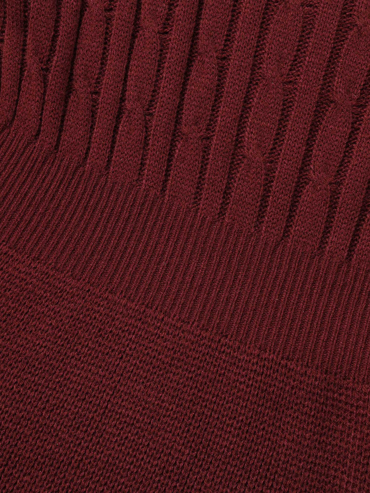 Cable Knit Fit-and-Flare Midi Sweater Dress