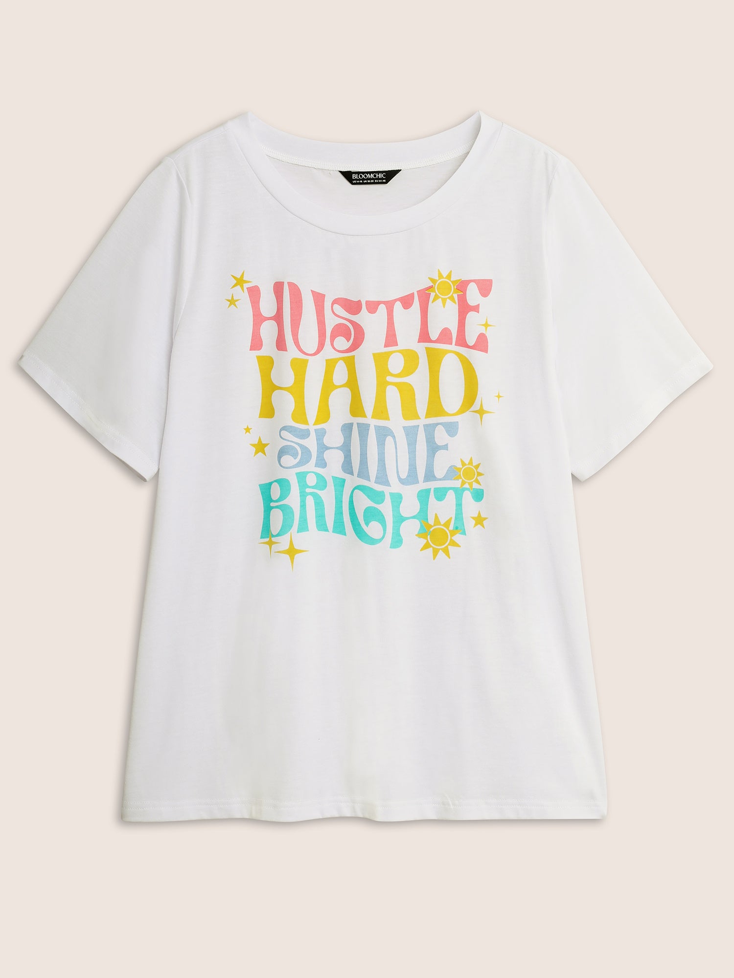 Colorful Design Print Round Neck T-shirt