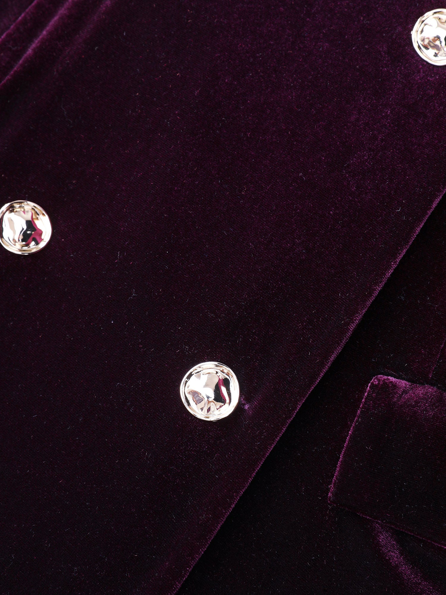 Velvet Stretchy Button Blazer Midi Dress