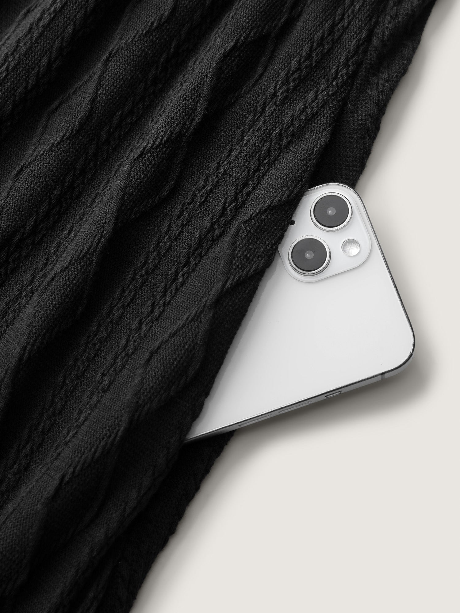 Color Contrast Pockets Knit Maxi Dress