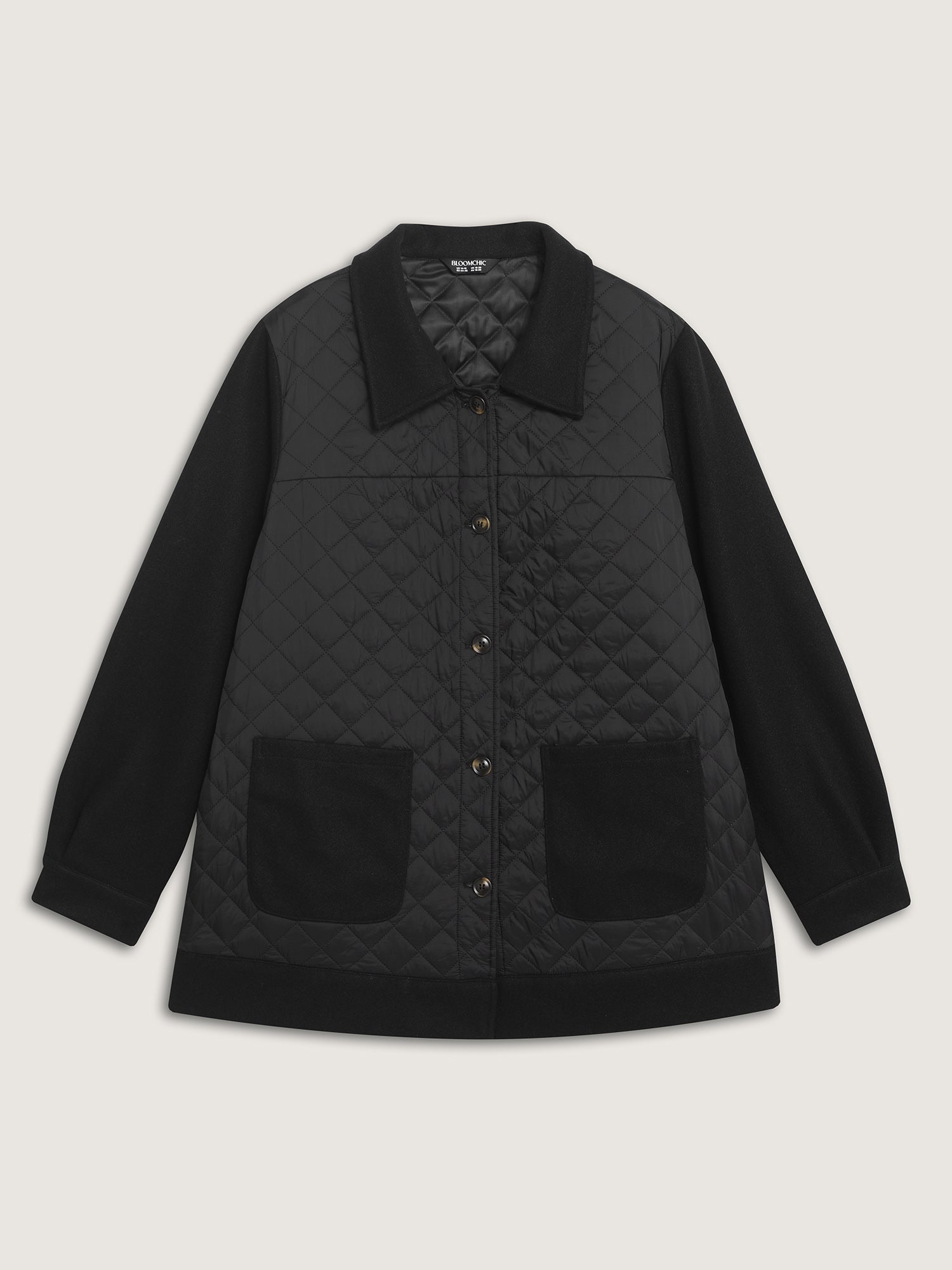 Pockets Contrast Puffer Parka